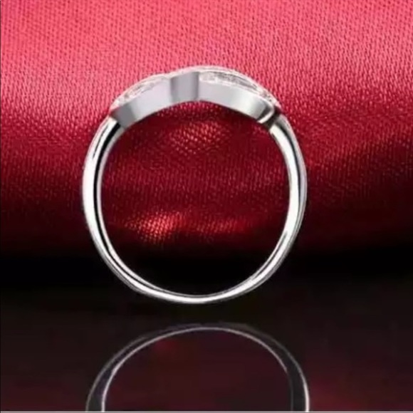 INFINITY 925 STERLING SILVER DIAMOND RING - Picture 6 of 6